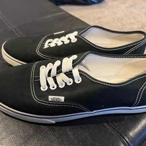 Black and white Vans